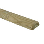 Demi rondin pour clture ranch bois avec poteau non perc 8cm l3m