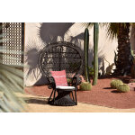 Fauteuil rotin noir emmanuel