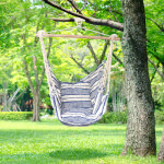 Fauteuil suspendu hamac bleu ecru managua