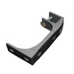 Fixation plafond anthracite pour store banne sans coffre ou semi coffre