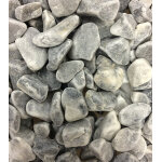 Galet de marbre gris bleu roul 20 30mm en sac de 25kg