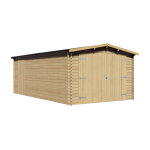 Garage en bois 21, 14 m², ep. 28mm kosrae Garage en bois 21, 14 m², ep. 28mm kosrae