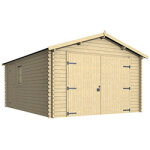 Garage en bois ep. 36mm, 20m samoa