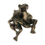 Gargouille et fontaine couple grenouille 22cm