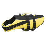 Gilet de sauvetage pour chien taille moyenne jaune et noir