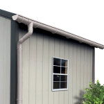 Gouttire pour abris de jardin mtal coloris gris