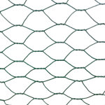 Grillage à poules triple torsion mailles de 13 x 13mm l25m h1. 8m Grillage à poules triple torsion mailles de 13 x 13mm l25m h1. 8m