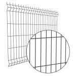 Grillage rigide gris anthracite 2m x h. 1, 02m maille 200x55 mm