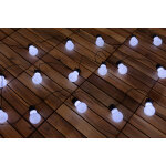 Guirlande d'extrieur guinguette solaire bago blanche