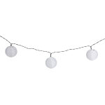 Guirlande exterieure solaire 10 lampions blancs