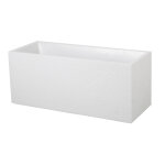 Jardinire graphit 98l coloris blanc crus, grande contenance