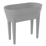 Jardinire sur pied cancun 48l l. 76 cm gris bton