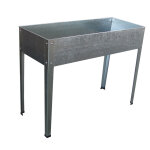 Jardinire urbaine 100x40x84 cm en acier galvanis