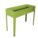 Jardinire urbaine 100x40x84 cm en acier galvanis finition verte