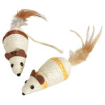 Jouet pour chat souris en sisal Jouet pour chat souris en sisal
