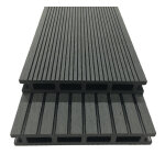 Kit 10m lames terrasse bois composite l. 240 x l. 14, 6cm gris