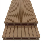 Kit 10m lames terrasse bois composite l. 240 x l. 14, 6cm teck