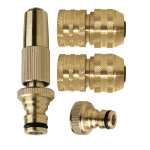 Kit 4 pices avec lance d. 15 mm laiton automatique 6 billes