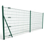 Kit 80m grillage rigide vert a sceller maille 100 x 50mm h. 1m