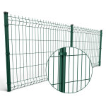 Kit 80m grillage rigide vert a sceller maille 200 x 55mm h. 1. 2m