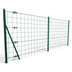 Kit 80m grillage soud� vert a sceller maille 100 x 100mm h. 1. 5m