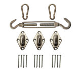 Kit d'accessoires de fixations pour voiles d'ombrage 5x5x5m