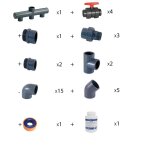 Kit pvc tout en un pour bassin 8x4 m