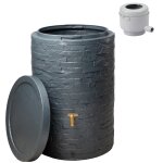 Kit rservoir arondo 250l graphite et raccord chneau inclus
