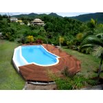 Kit terrasse 10m² cumaru (lames 1m85 à 2m45, lambourdes, visserie) Kit terrasse 10m² cumaru (lames 1m85 à 2m45, lambourdes, visserie)