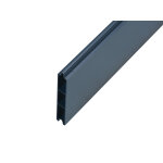 Lame de clture pleine aluminium 195, 8 x 13, 5 cm ral7016