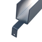 Lame de finition pour cltures en bois composite en aluminium