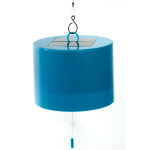 Lampe solaire  suspendre bleue