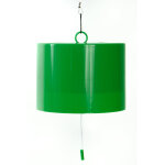 Lampe solaire  suspendre verte