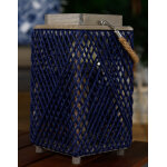 Lanterne corde bleu 33 cm