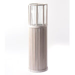 Lanterne naturelle natte de bois 58 cm