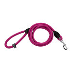 Longe en corde ronde fine 3 mtres fushia pour chien