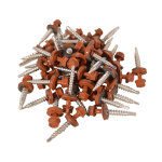 Lot de 100 vis autoforeuses 4. 8 x 35mm coloris brun cuivr