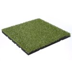 Lot de 12 dalles amortissantes en gazon synthtique 40 x 40 x 4 cm