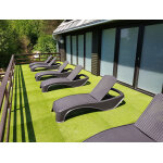 Lot de 16 dalles amortissantes en gazon synthtique 40 x 40 x 4 cm