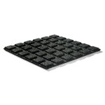Lot de 16 dalles de protection noires pour aire de jeux enfant 50x50cm