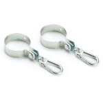Lot de 2 anneaux d'accrochage pour balanoire ?10cm paisseur 3 mm