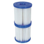 Lot de 2 cartouches de filtration de piscine type i