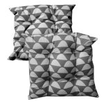 Lot de 2 coussins d'assises floconns 4 capitons copenhague gris galet