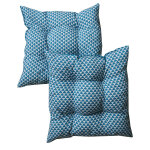 Lot de 2 coussins d'assises floconns 4 capitons fjord canard