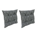 Lot de 2 coussins de chaise floconns finlande mineral