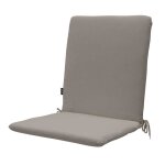 Lot de 2 coussins de chaise haut dossier taupe oufa