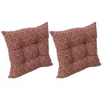 Lot 2 coussins de chaise norvege paprika
