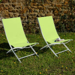Lot de 2 fauteuils ooly vert anis