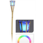 Lot de 2 torches citronnelle led 76 cm