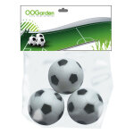 Lot de 3 balles de babyfoot en plastique